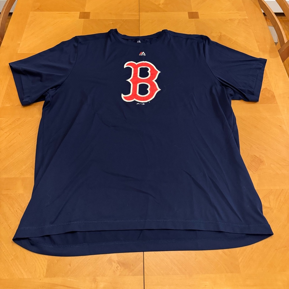 Navy Blue T-Shirt with Boston Red Sox Logo